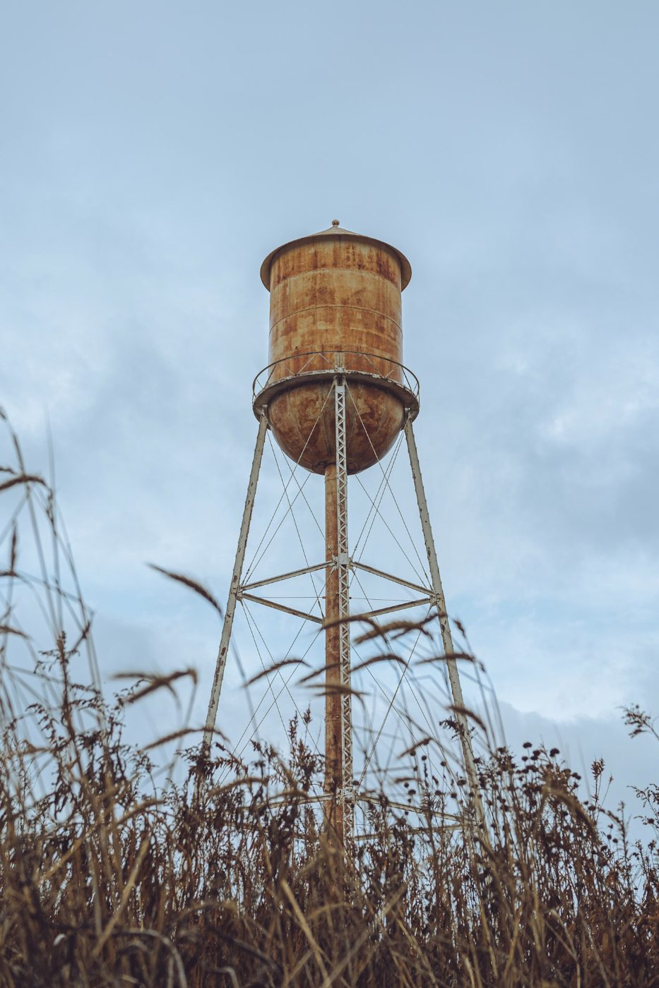 Rusty water tower